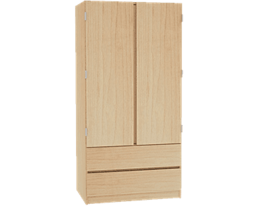 Essentials Wardrobe 2 Door 2 Drawer